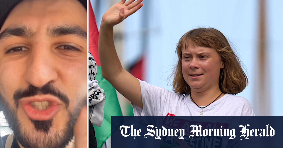 Drones hit Global Sumud Flotilla carrying Thunberg, Sydney influencer Abubakir Rafiq