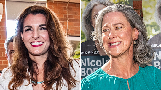 Gisele Kapterian and Nicolette Boele are battling it out for the seat of Bradfield.