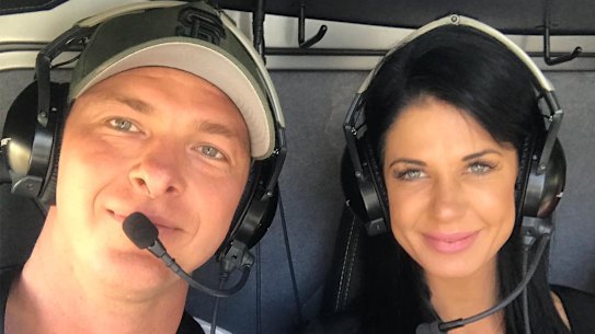 Ash Jenkinson with his fiancee Kosha.