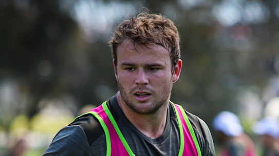 Harry Wilson trains with the Wallabies in the Hunter Valley