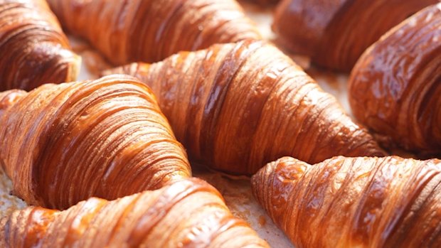 Croissants at the Richmond bakery.