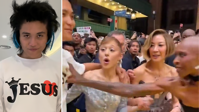 Australian man who ambushed Ariana Grande on red carpet jailed in Singapore