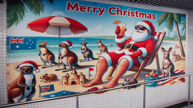 Redfern Station’s AI-generated Christmas artwork to be removed