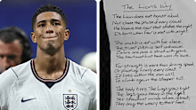 Jude Bellingham shared the touching letter.