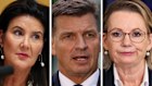 Liberals Jane Hume, Angus Taylor and Sussan Ley.