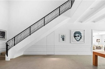 The mansion’s all-white colour scheme is arresting and accentuates minimalism.