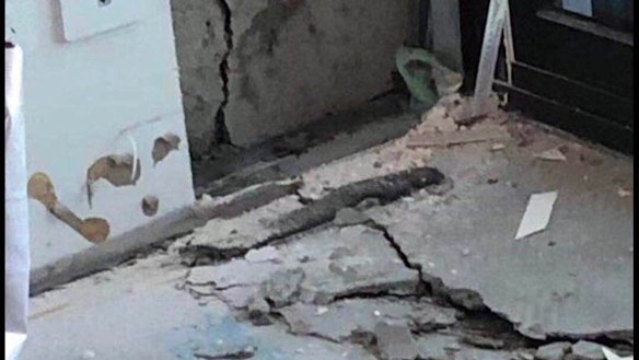 The extent of the damage to apartments inside Opal Tower as remediation works continue. 