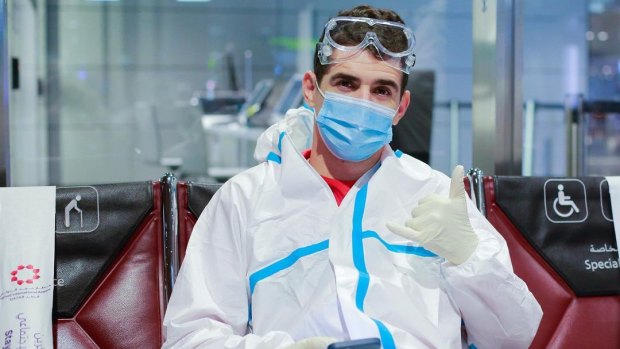 Shanghai SIPG star Oscar was taking all precautions in Qatar.