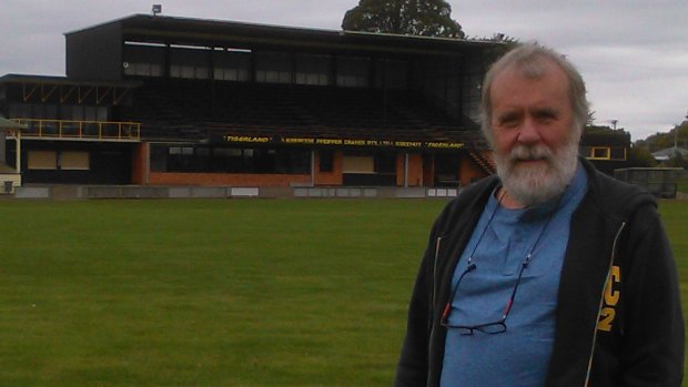 Martin Flanagan on the Longford ground where he played his first game at the age of six.