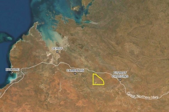 EPA referral documentation showing the project area, 