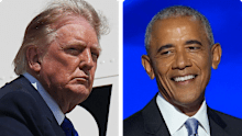 Donald Trump and Barack Obama.
