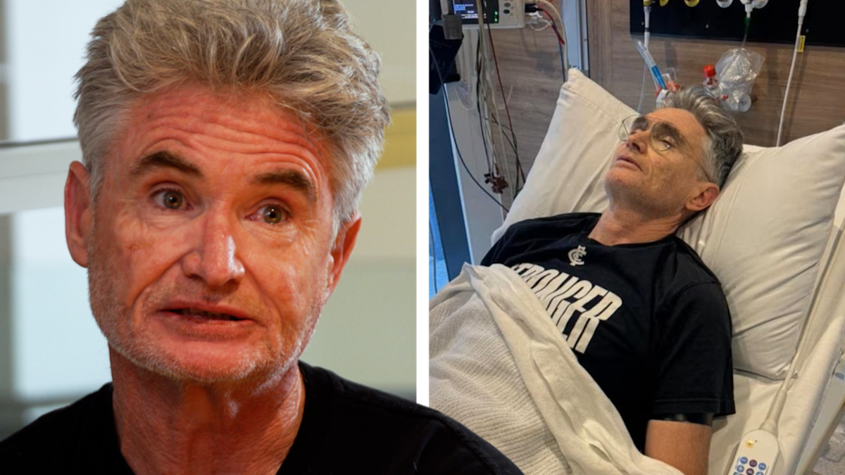 Hughesy on his shock AFL comeback hopes after ‘nearly dying’ in front of 30,000 fans