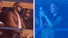 Kanye West and Kim Kardashian were spotted on opposite sides of the venue at North’s show.
