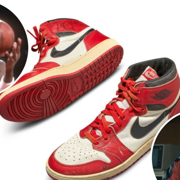 Rare pair of Michael Jordan 'Air Jordan 1' sneakers to be auctioned