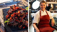 Serve Courtney Roulston a meal on one of these flat slate plates at your peril.