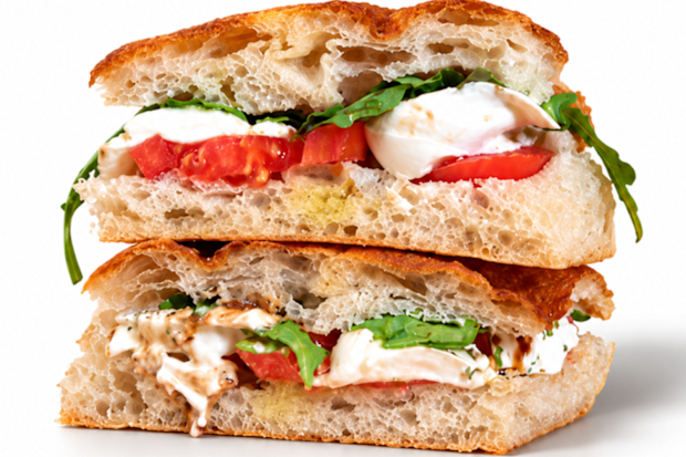 A panino (Italian deli sandwich) from Super Mercato