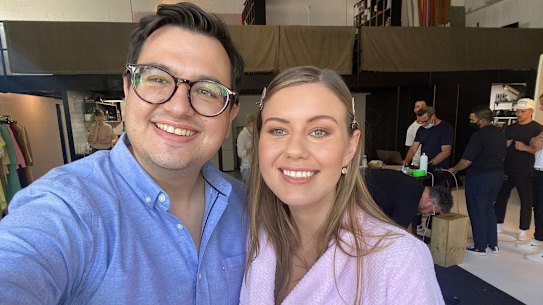 David Sharaz and Brittany Higgins