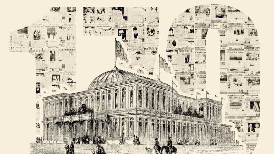 The first copy of The Age was printed in 1854.