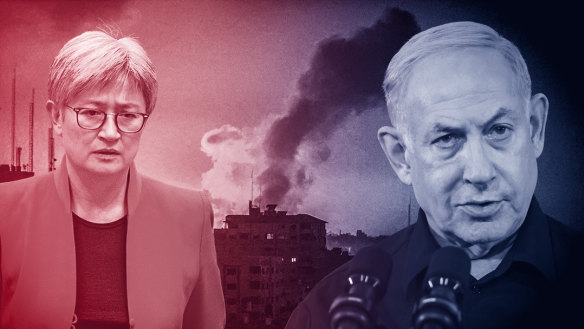 Penny Wong and Benjamin Netanyahu.