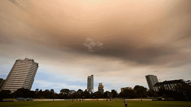 Bushfires burn in Victoria.