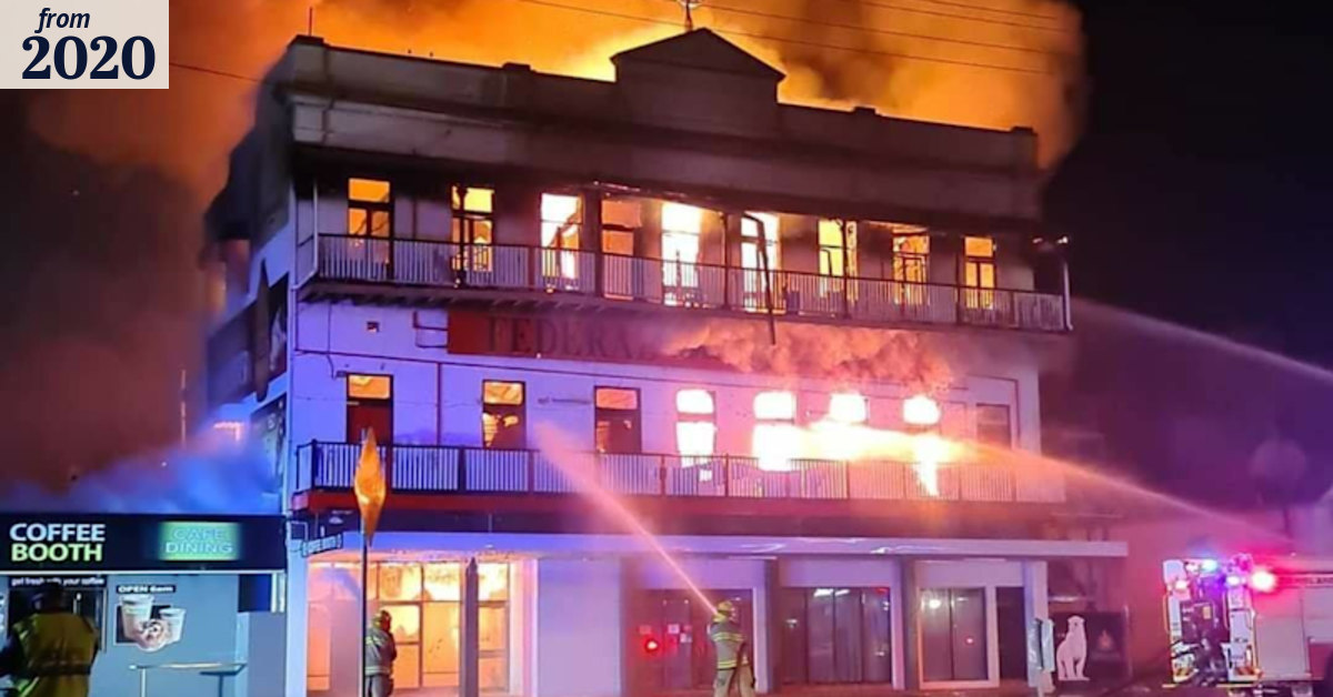 Bundaberg fire: Federal Backpackers Hostel goes up in flames
