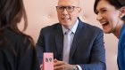 Peter Dutton with Nicolle Flint, the candidate for Boothby.