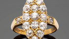 This three-carat marquise diamond ring hallmarked W. Davis will go on auction.