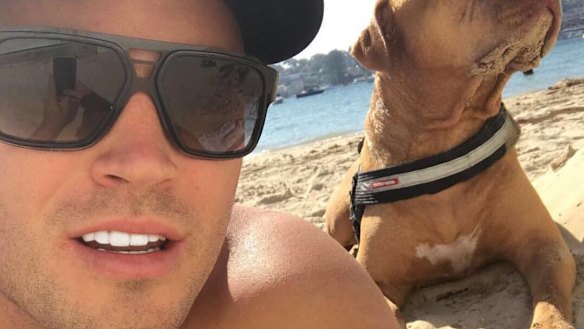 Bryce Ellis was arrested at the family home as his de facto partner and child looked on.