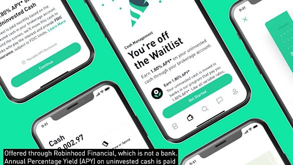 The Robinhood app.
