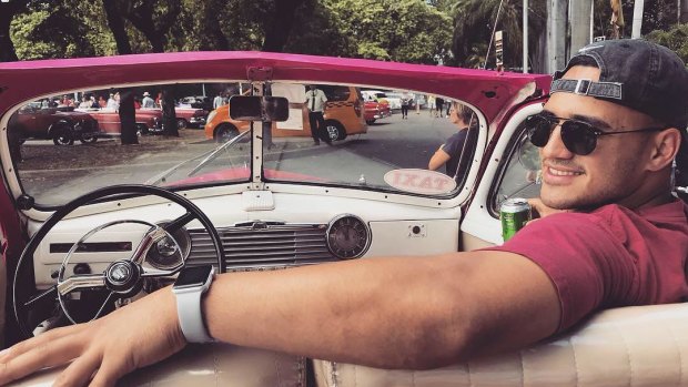 Cruise: Valentine Holmes enjoying his time in Cuba. 