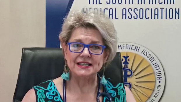 South African Medical Association (Sama) chairperson, Dr Angelique Coetzee.