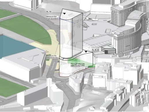 The Star wants to build a luxury hotel and apartment tower near the corner of Pirrama Road and Jones Bay Road. 