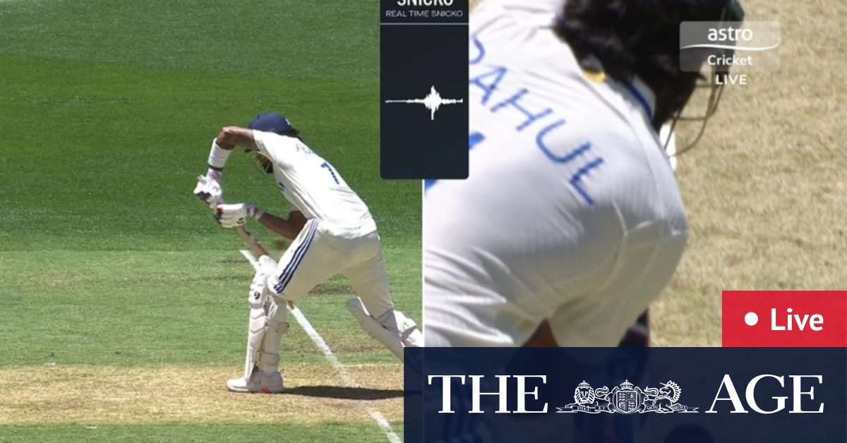 Live Test cricket updates:  DRS controversy as Starc ends Rahul’s gutsy knock and India lose four