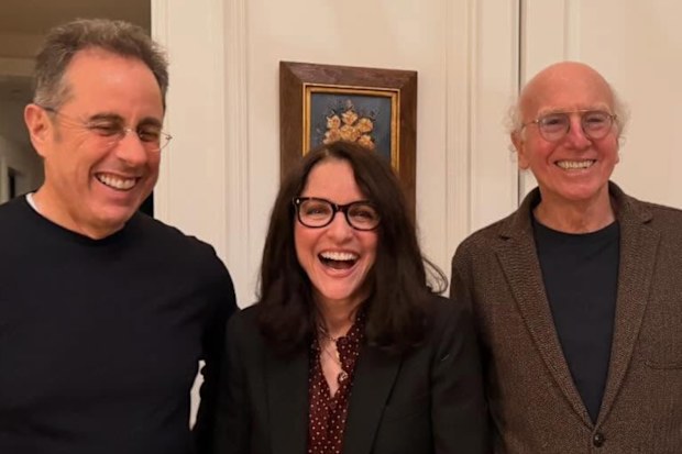 Seinfeld's Julia Louis-Dreyfus, Jerry Seinfeld and Larry David Reunite for the Holidays