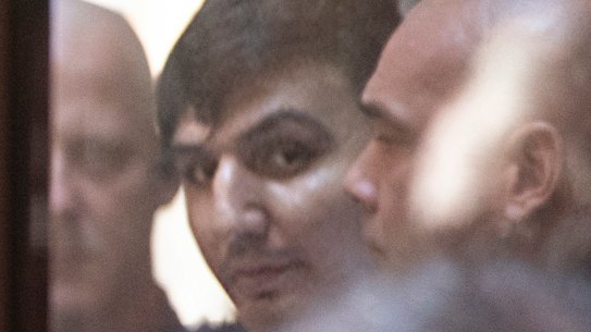 James Gargasoulas leaves the Supreme Court on Friday after being jailed for at least 46 years.