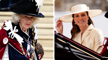 Queen Camilla and the Princess of Wales at the Order of the Garter ceremony, June 2026.