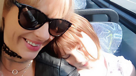 Kallista Mutten with daughter Charlise: “She believed in me and I miss her so much.”