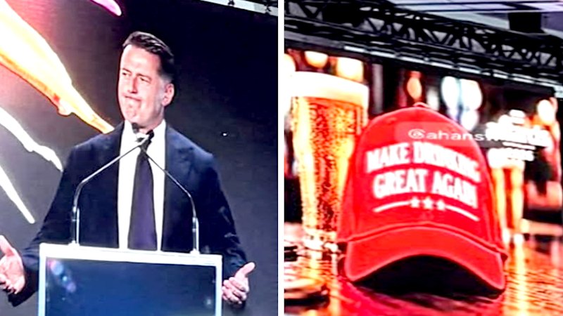 ‘Make Drinking Great Again’: Karl Stefanovic headlines hotels lobby awards