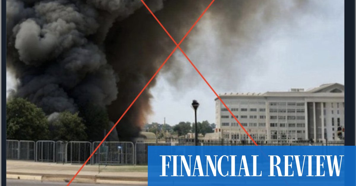 Artificial intelligence: This tweet of a huge blast at the Pentagon was fake. It still hit stocks and went viral on Twitter - Vimarsana News