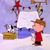 Charlie Brown wrestles with the commercialism of Christmas in A Charlie Brown Christmas (1964).