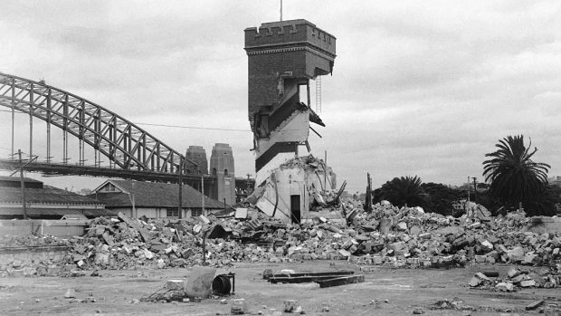 THEN Fort Macquarie Tower, a part of the Tram Depot, opened in 1902. It was demolished in 1958 to make way for the Sydney Opera House.