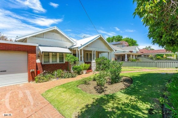 This Mount Hawthorn cottage recently sold at auction for $1.8m.