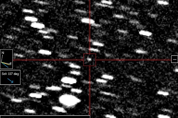 An image of New Interstellar Object #A11pl3Z captured by astronomer David Rankin in Arizona.