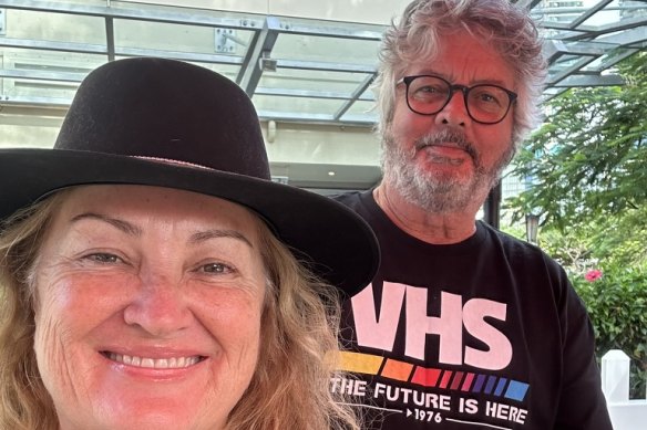 Lindy Andrews and her husband Craig who she met in a sharehouse.  