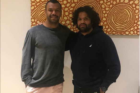 Kurtley Beale and brother William.
