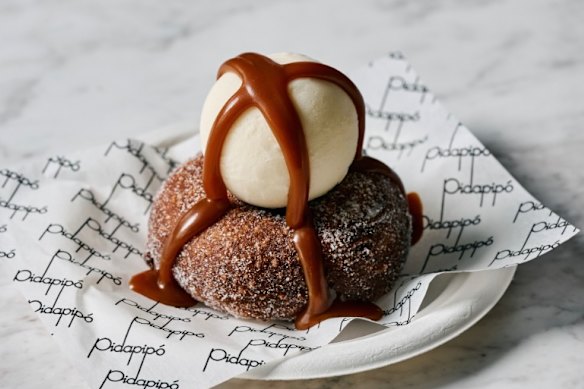 Pidapipo's famous hot cross doughnut.