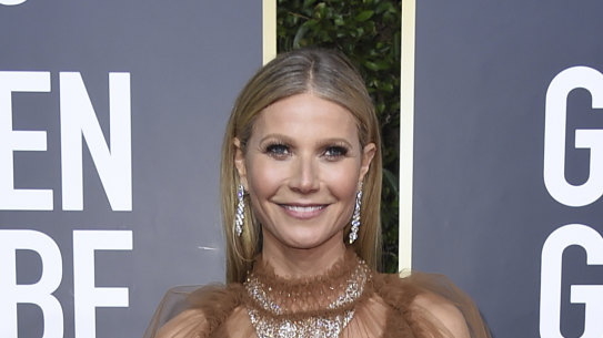 Gwyneth Paltrow arrives at the 77th annual Golden Globe Awards.