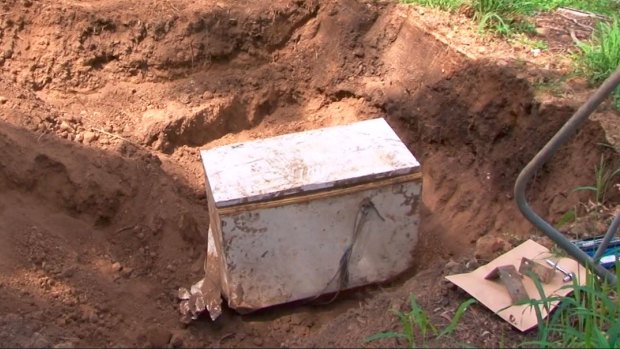 The fridges were found during a second dig of the man's home. 