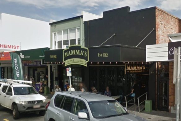 Mamma’s Italian Restaurant at Redcliffe, where the infected 26-year-old spent three hours last Sunday afternoon.