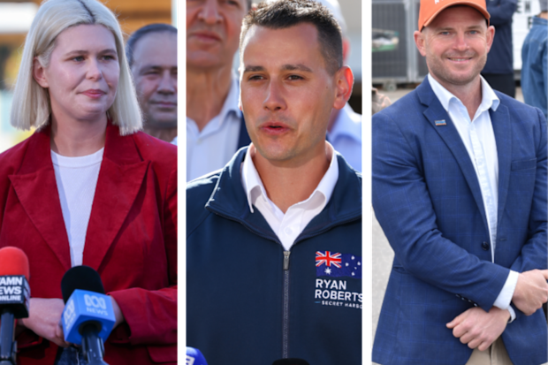 Count underway in crucial Secret Harbour byelection (L-R: Labor candidate Georgia Tree; Liberals candidate Ryan Robertson, One Nation candidate Luke Herdegen)